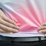 Man with lower back pain